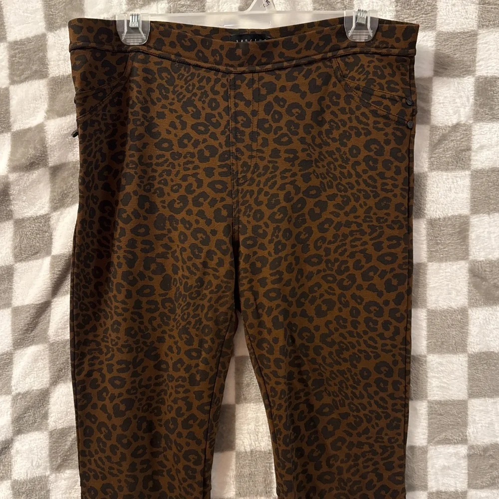 Sanctuary Leopard Affair Social Standard Skinny Pants Size XL/ Extra Large - Picture 2 of 14